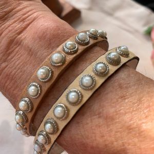 Stacking Leather and  Bracelets